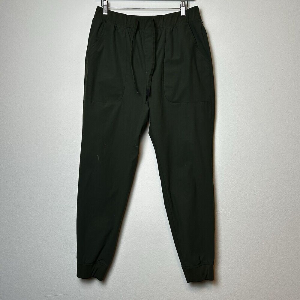 Mack Weldon Pants Mens Medium Green Performance Joggers Tapered Athleisure Gym